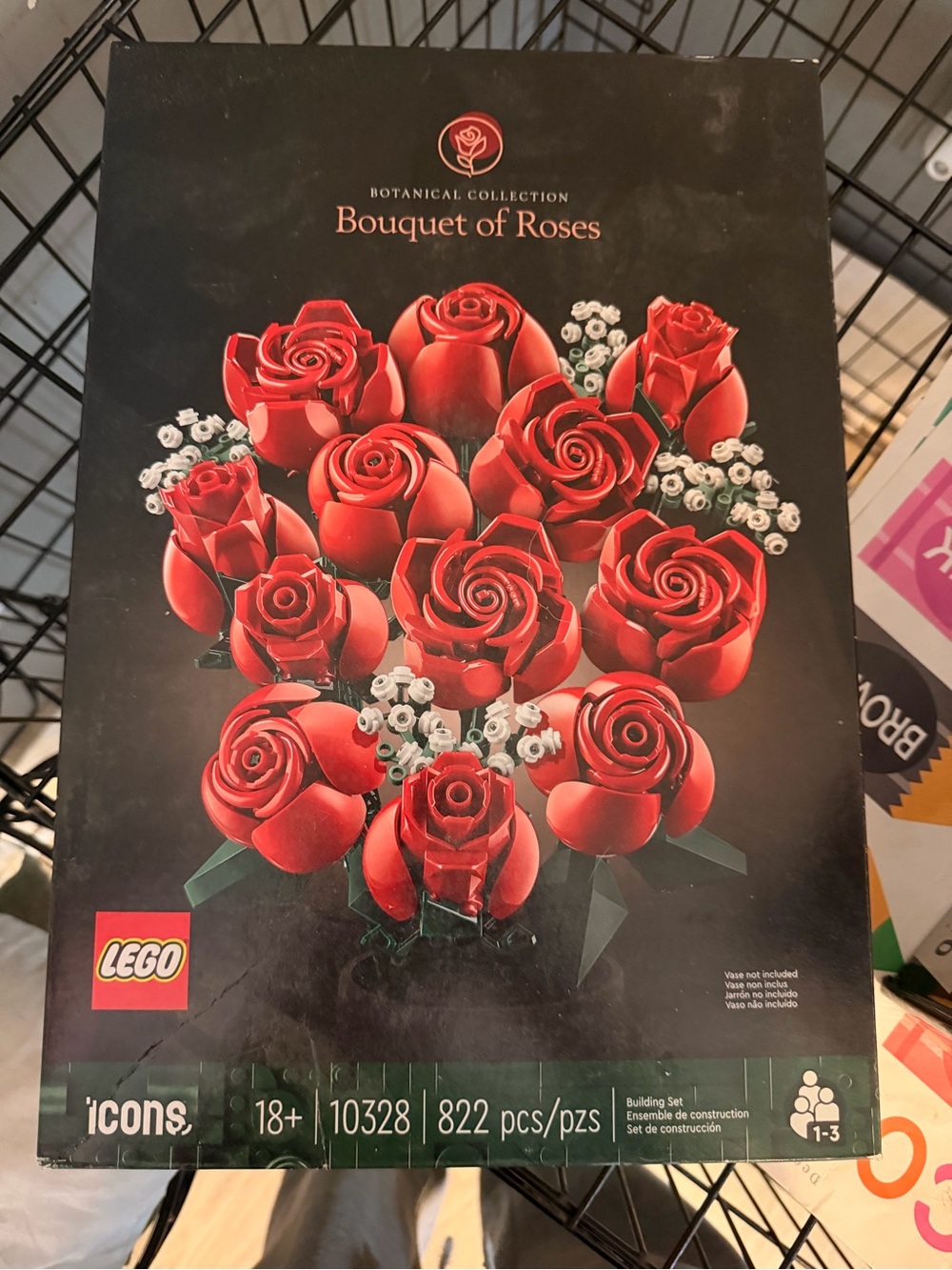 LEGO Red and White Bouquet of Roses - Botanical Collection